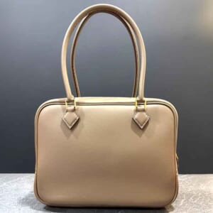 エルメス プリュム ミニ エトゥープ スイフト ゴールド金具 G刻印