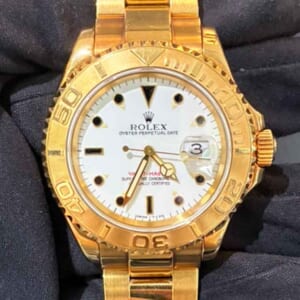 ロレックス ヨットマスター 40mm ホワイト K18イエローゴールド 16628B