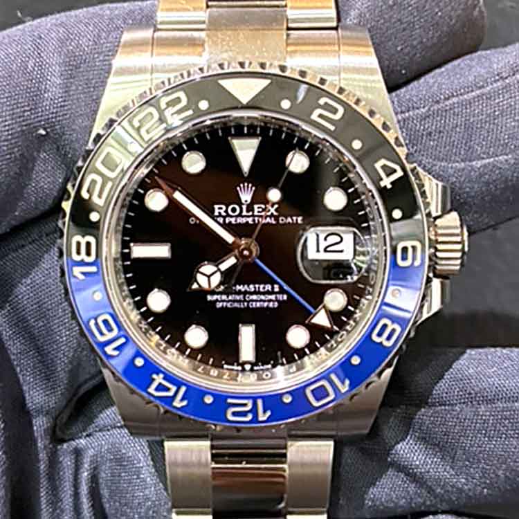 ロレックス GMTマスター2 40mm ブラック SS 126710BLNR
